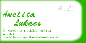 amelita lukacs business card