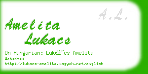 amelita lukacs business card